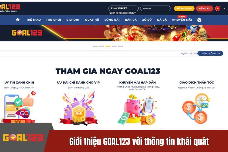 Giới thiệu GOAL123 với thông tin khái quát